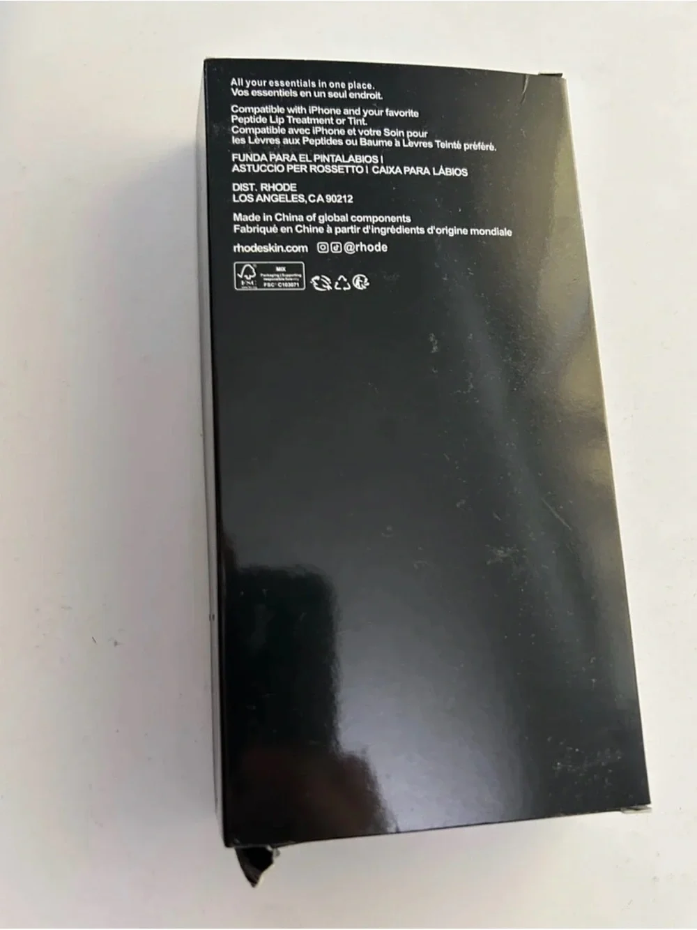 RHODE Black Silicone Phone Case with Raised Grip Detail